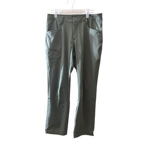 CQR Womens Tactical Hiking Pants Olive Green Convertible Roll Up Cargo Size 8 S